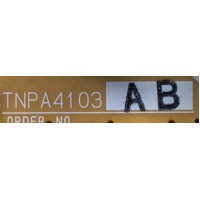 TARJETA (PB) PARA TV PANASONIC / NUMERO DE PARTE TNPA4103AB / TNPA4103 / PANEL MC216F30F12 / MODELO TH-85PF12U